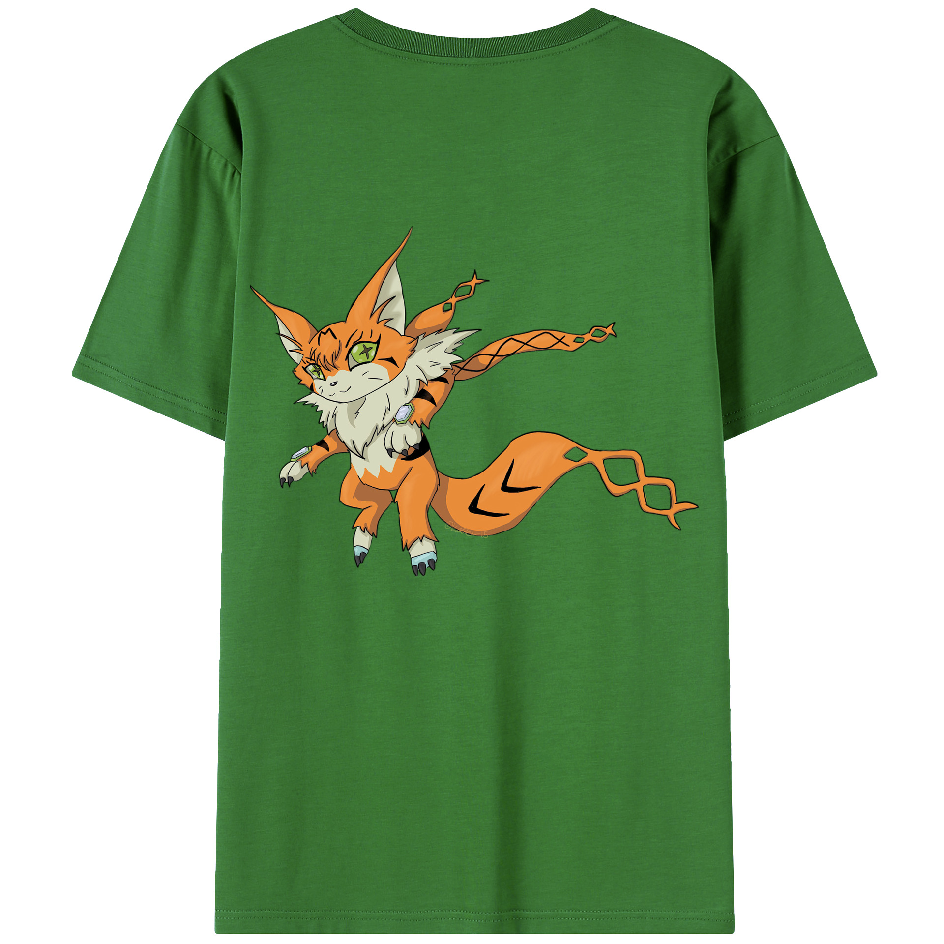 （画像用） Digimon デジタルモンスター/デジモン レディース半袖Tシャツ(バックプリント)